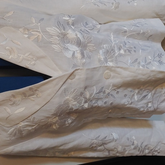 Spiegel Stunning Linen embroidered jacket - Picture 1 of 4